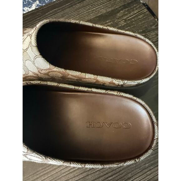 COACH Link Mule In Signature Jacquard Sz. 10 - Picture 5 of 6